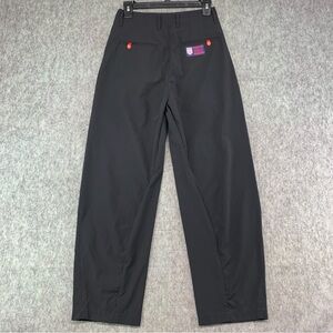 NIKE USA Championship League Barrel Leg Wide Women's Black Pants Size XS (25x25)